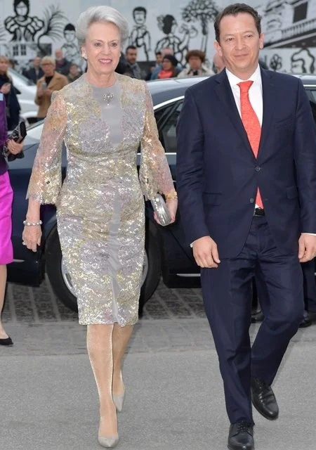 Crown Prince Frederik and Crown Princess Mary, President Enrique Pena Nieto, and his wife Angelica Rivera, Queen Margrethe, Prince Consort Henrik, Prince Joachim, Princess Marie and Princess Benedikte  attends a return dinner at The Hotel D'Angleterre