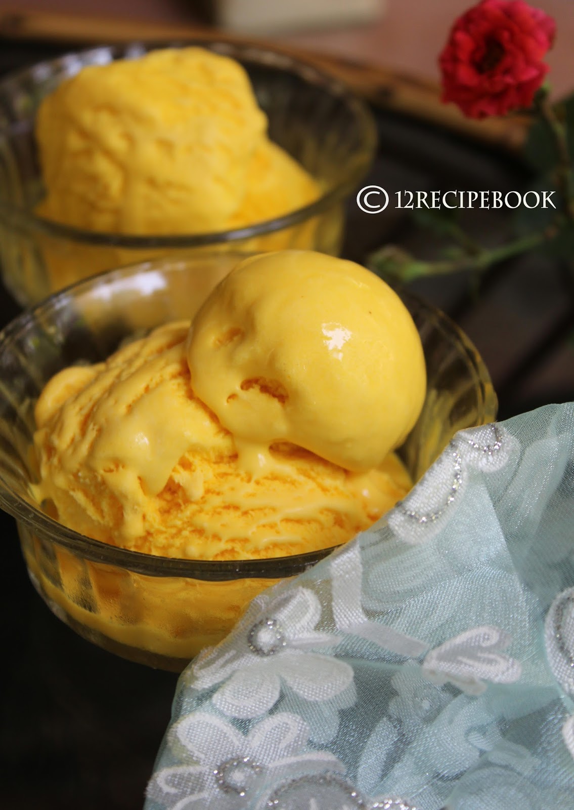 Mango Cheesecake Ice Cream - Recipe Book