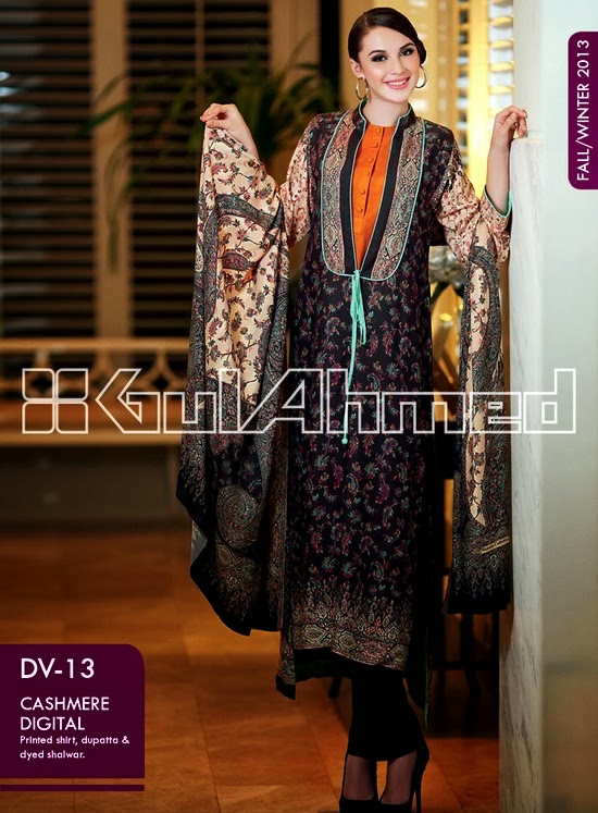 Gul Ahmed Fall / Winter Collection 201314 Gul Ahmed Catalogue Winter