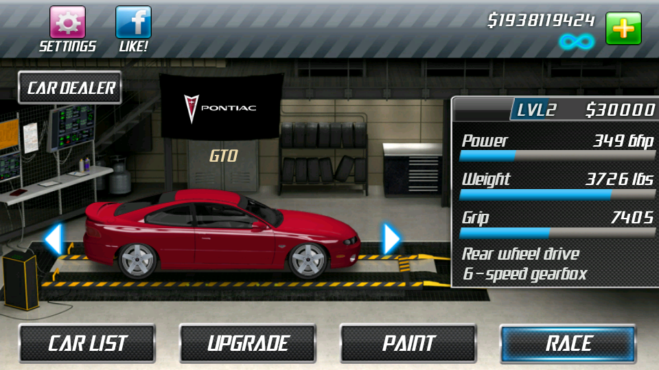 Drag Racing Tune Car V.1.5 Drag Racing tune car Pontiac GTO(v.1.5)