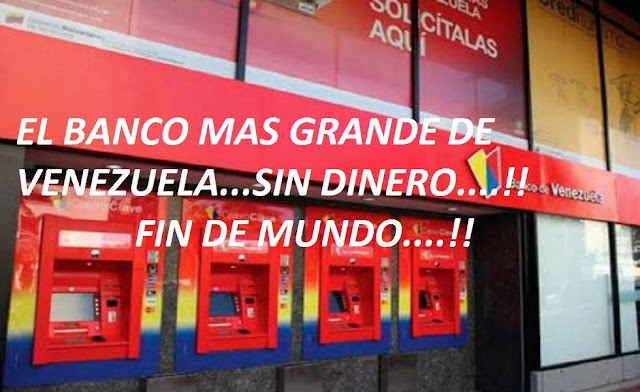 Resultado de imagen para VENEZUELA SIN DINERO EN EFECTIVO