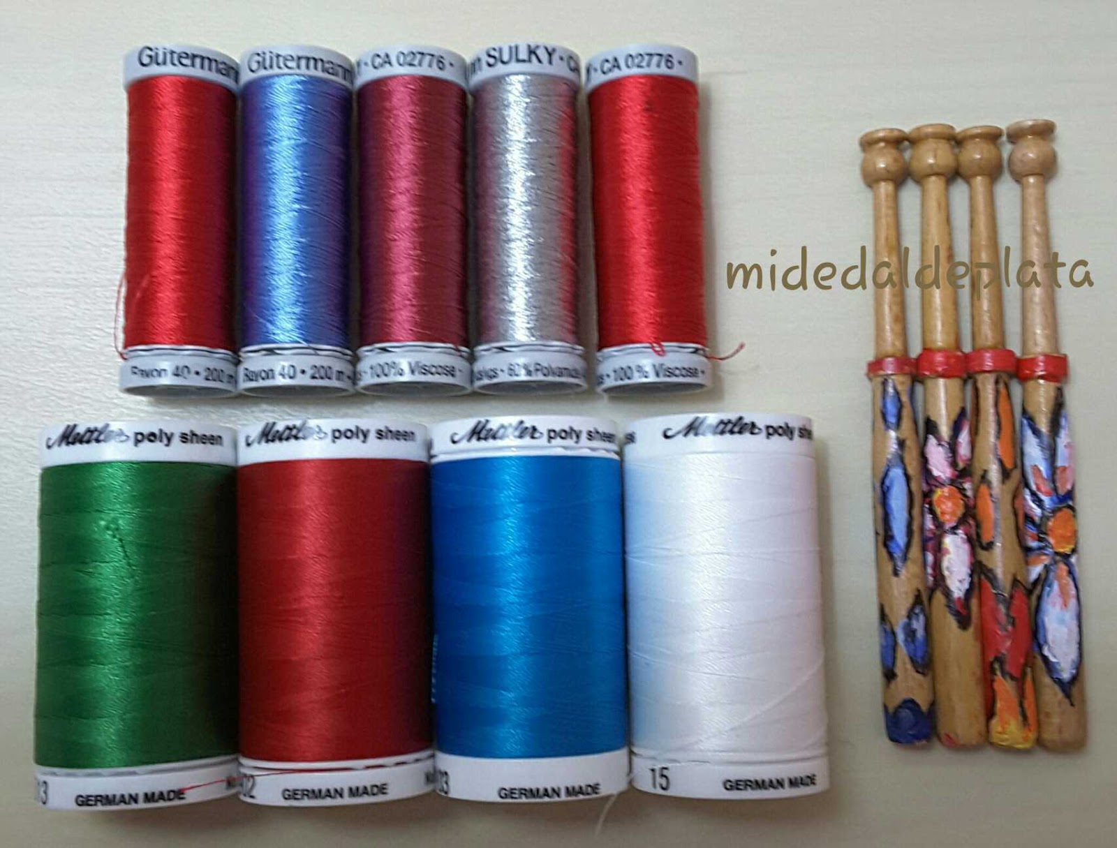 mi dedal de plata Hilos para hacer encaje de bolillos.