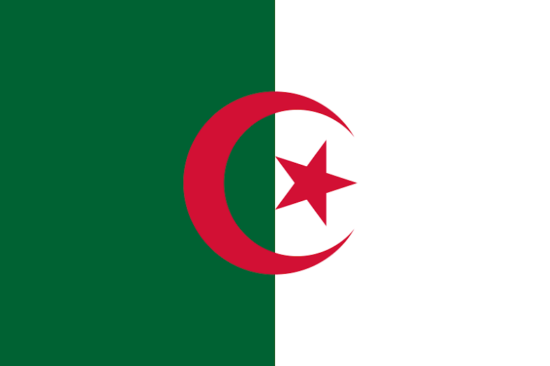 Gambar bendera negara Aljazair