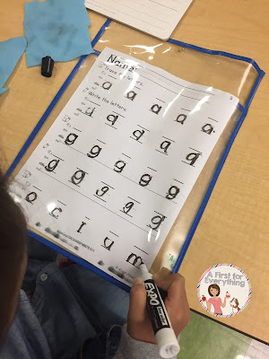 How to Use Literacy Stations for AM Work. Handwriting Station
