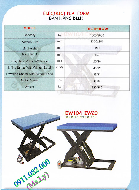Xe nâng Eoslift các loại, giá cạnh tranh thị trường.