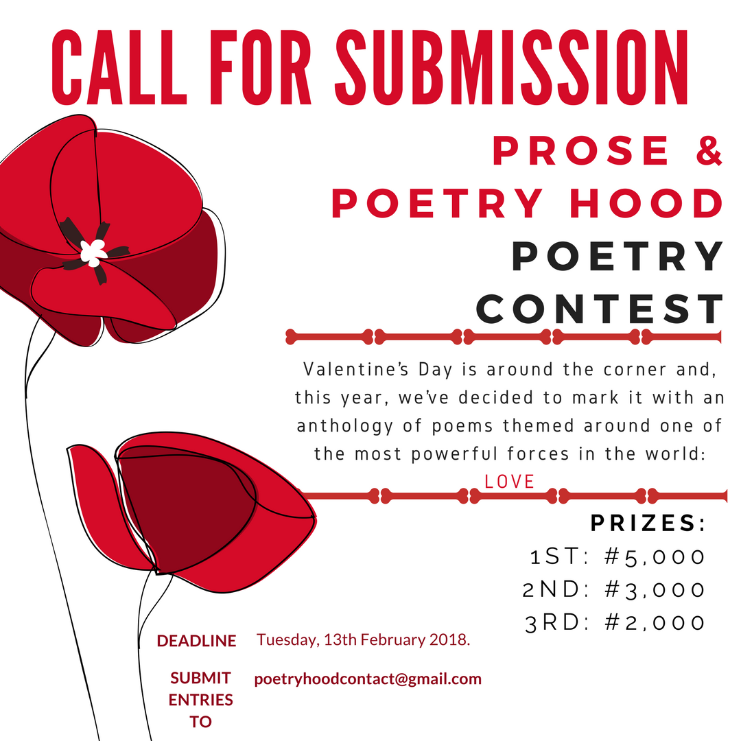 Call For Submission Prose & Poetry Hood Poetry Competition