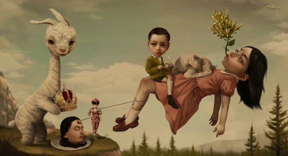 As surreais e macabras pinturas de Roby Dwi Antono Roby Dwi Antono pinturas ilustrações surreais bizarras fofas macabras