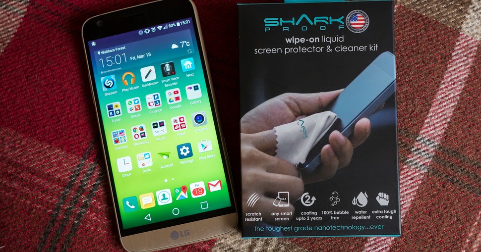 Shark Proof liquid screen protector works for any screen, even