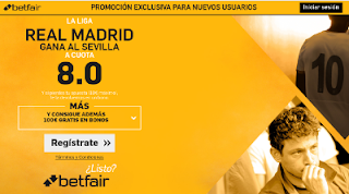 betfair supercuota 8 Real Madrid gana Sevilla Liga 15 enero betfair supercuota 8 Real Madrid gana Sevilla Liga 15 enero