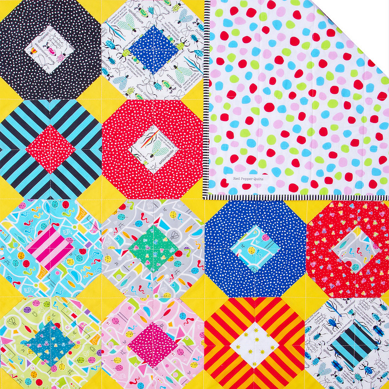 Bug City Kanas Dugout Quilt | Templates and Tutorial available | © Red Pepper Quilts 2018