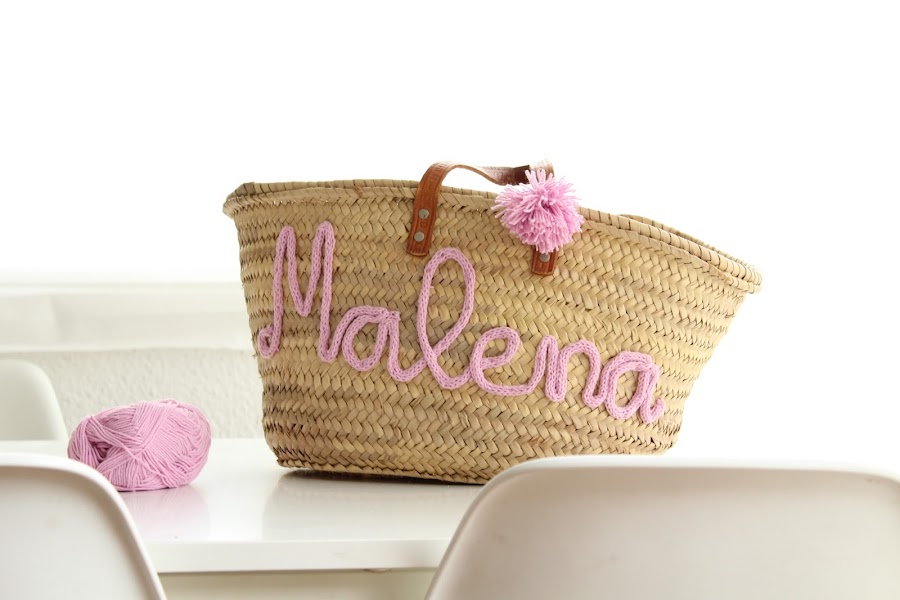 tutorial nombre en capazo con tricotin