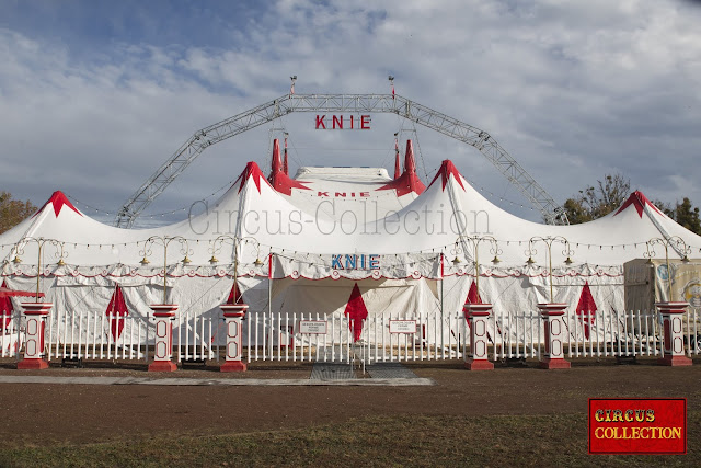 la devanture du Cirque Knie  de jour