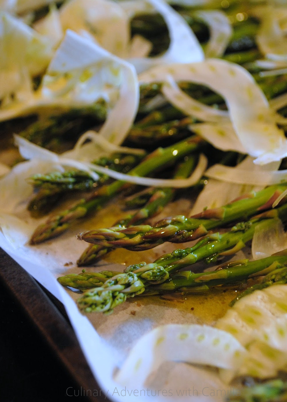 Roasted Asparagus with Shaved Fennel BakingBloggers