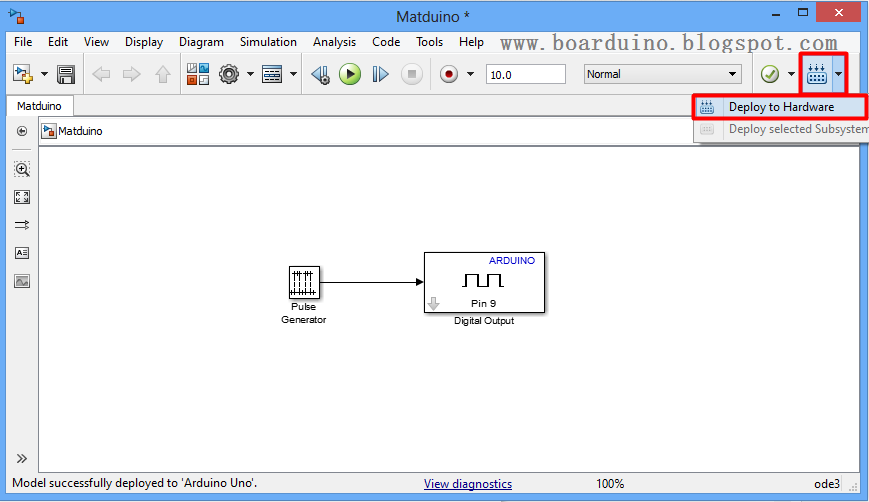 Menghubungkan Arduino dengan Matlab Simulink | BoArduino