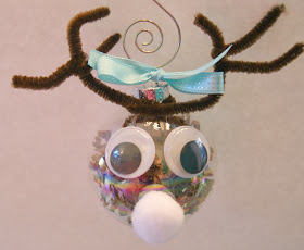 michelle paige blogs: Glass Ball Reindeer Ornaments
