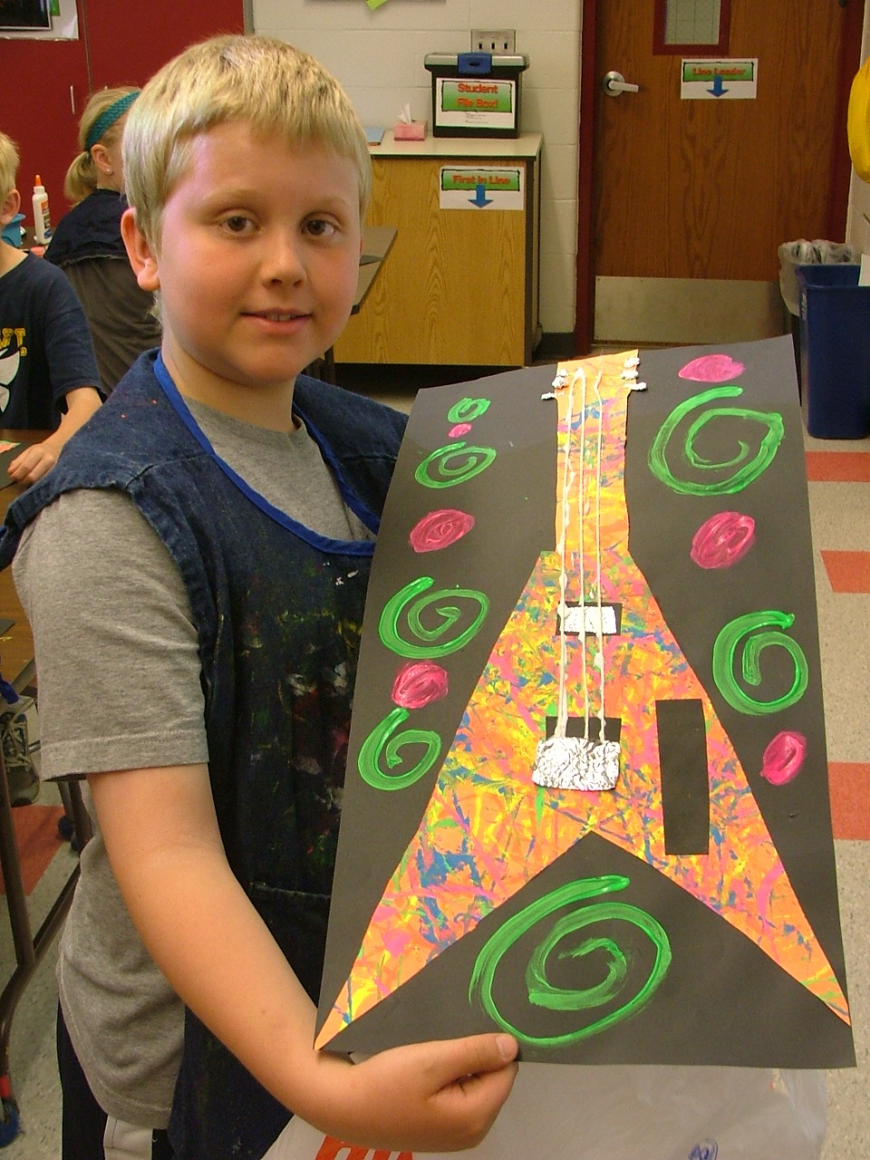 Art with Mrs. Seitz Pollock Guitars