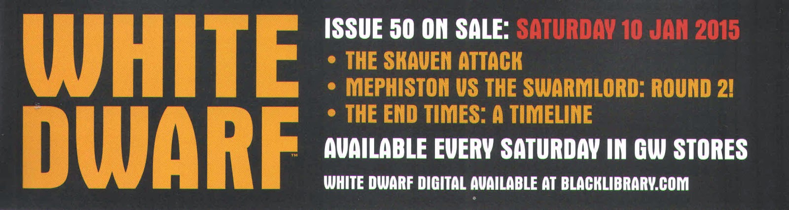 Adelanto de la White Dwarf Weekly 50