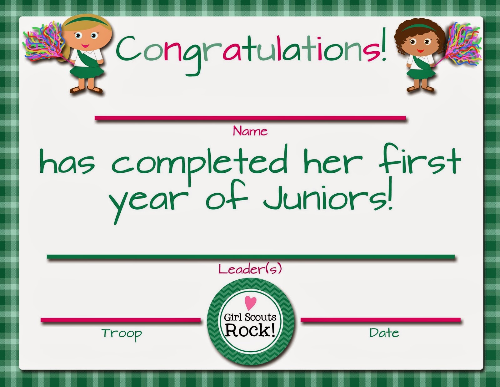 My Fashionable Designs Girl Scouts FREE Printable First Second Year  My Fashionable Designs Girl Scouts FREE Printable First Second Year