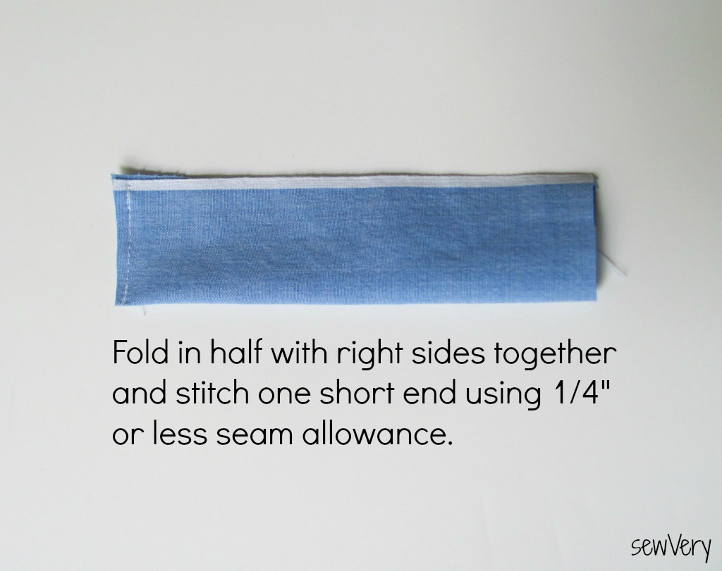 sewVery How to Add a Button Tab to Cuffed Shorts Tutorial