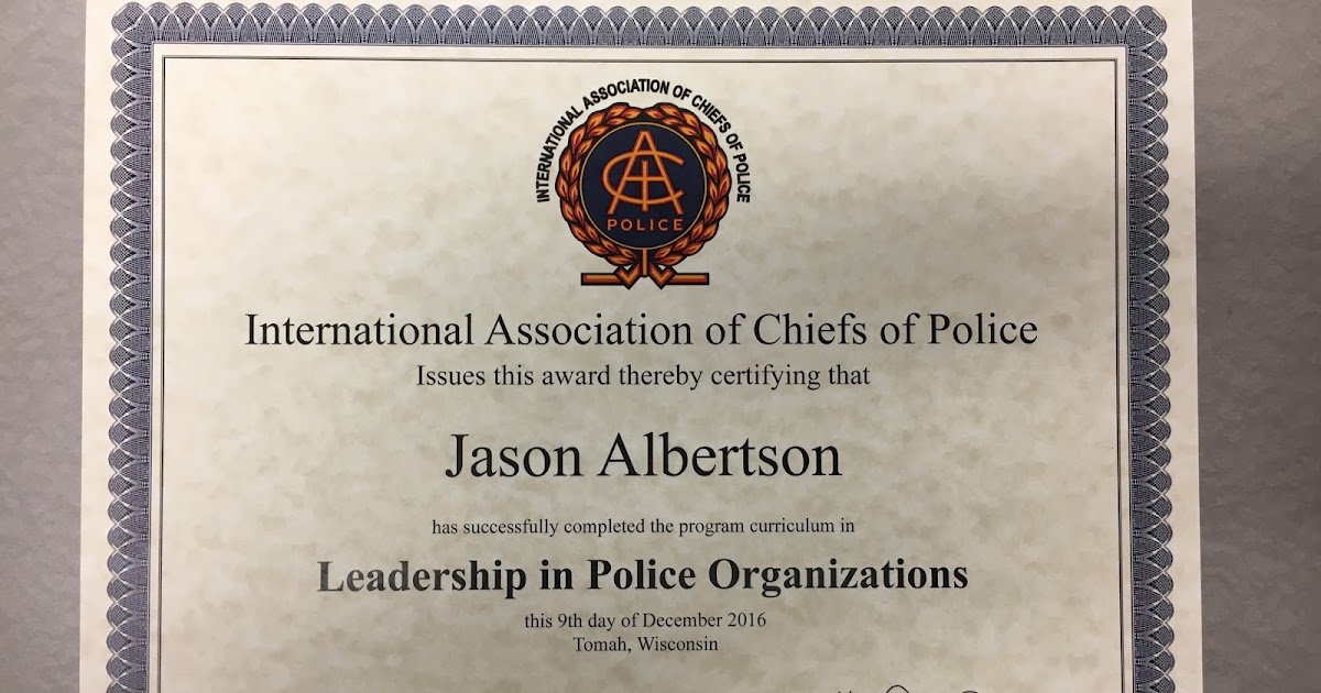 Sturgeon Bay Police Department Congratulations to Sgt. Albertson