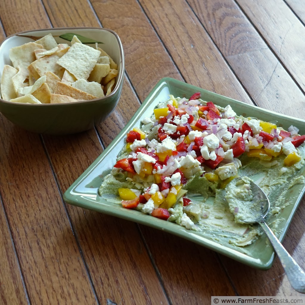 Avocado Lemon Feta Yogurt Dip | Farm Fresh Feasts