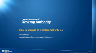Upgrade to Desktop Authority 9