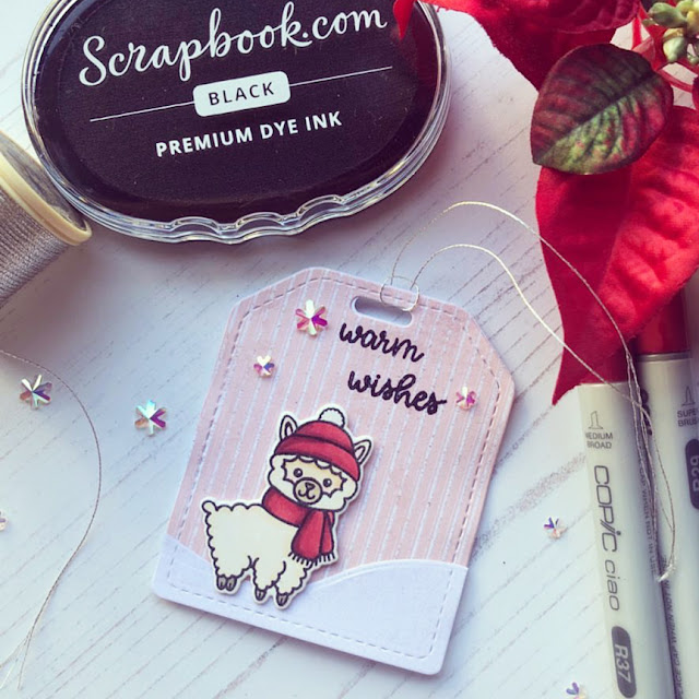 Sunny Studio Stamps: Alpaca Holiday Customer Card by Noga Shefer
