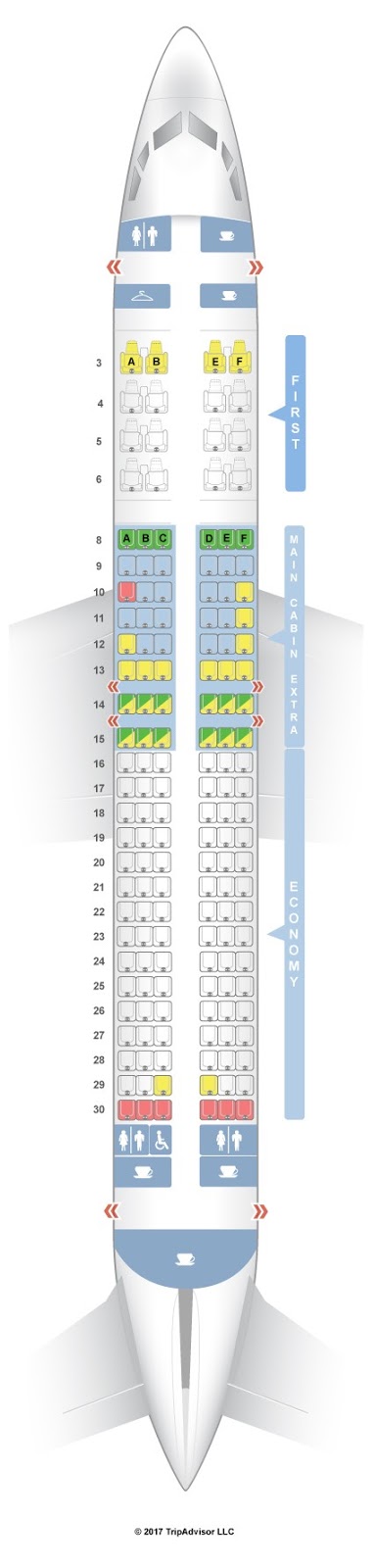 Lovely American Airlines 737-800 Seat Map