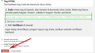 Verifikasi tag html