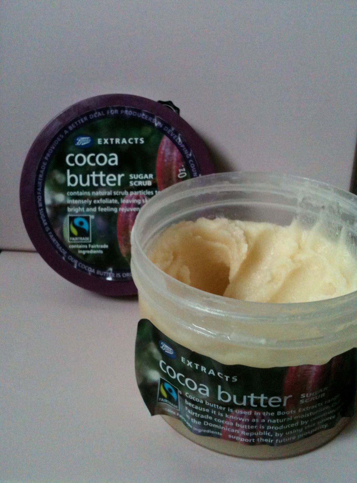 Macbeth and Makeup Review Boots Extracts Cocoa Butter Sugar Scrub