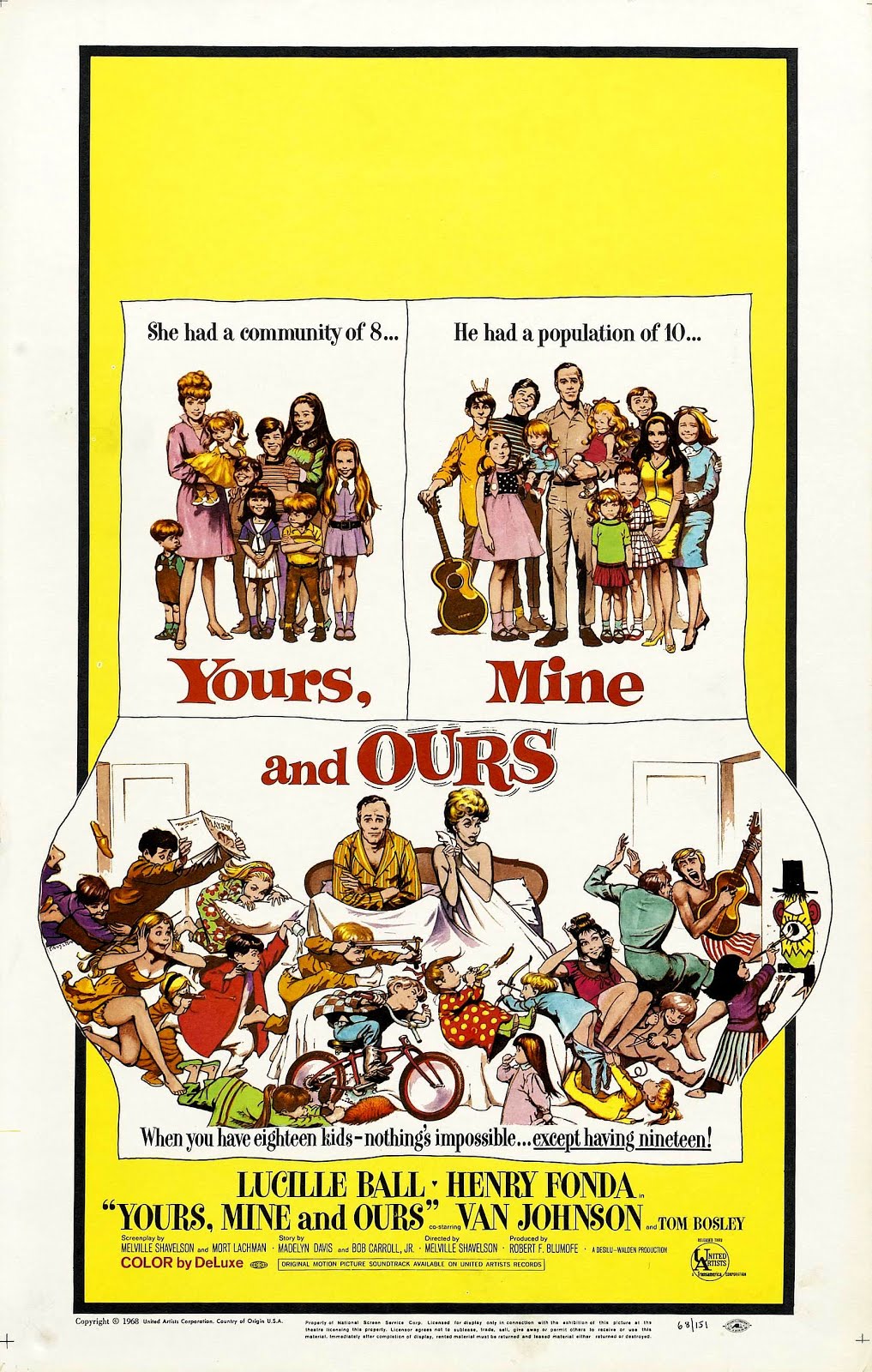 Les tiens , les miens , le nôtre (1967) Melville Shavelson - Yours , mine and ours