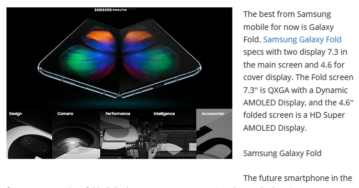 Samsung Galaxy Fold User Manual PDF
