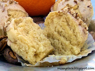 Satsuma Muffins with Brown Butter Pecan Glaze | Ms. enPlace
