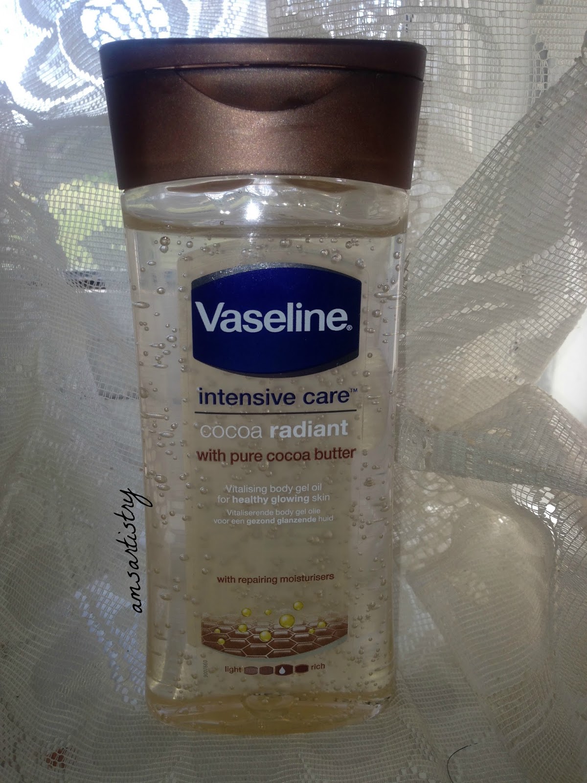 vaseline cocoa butter radiant oil
