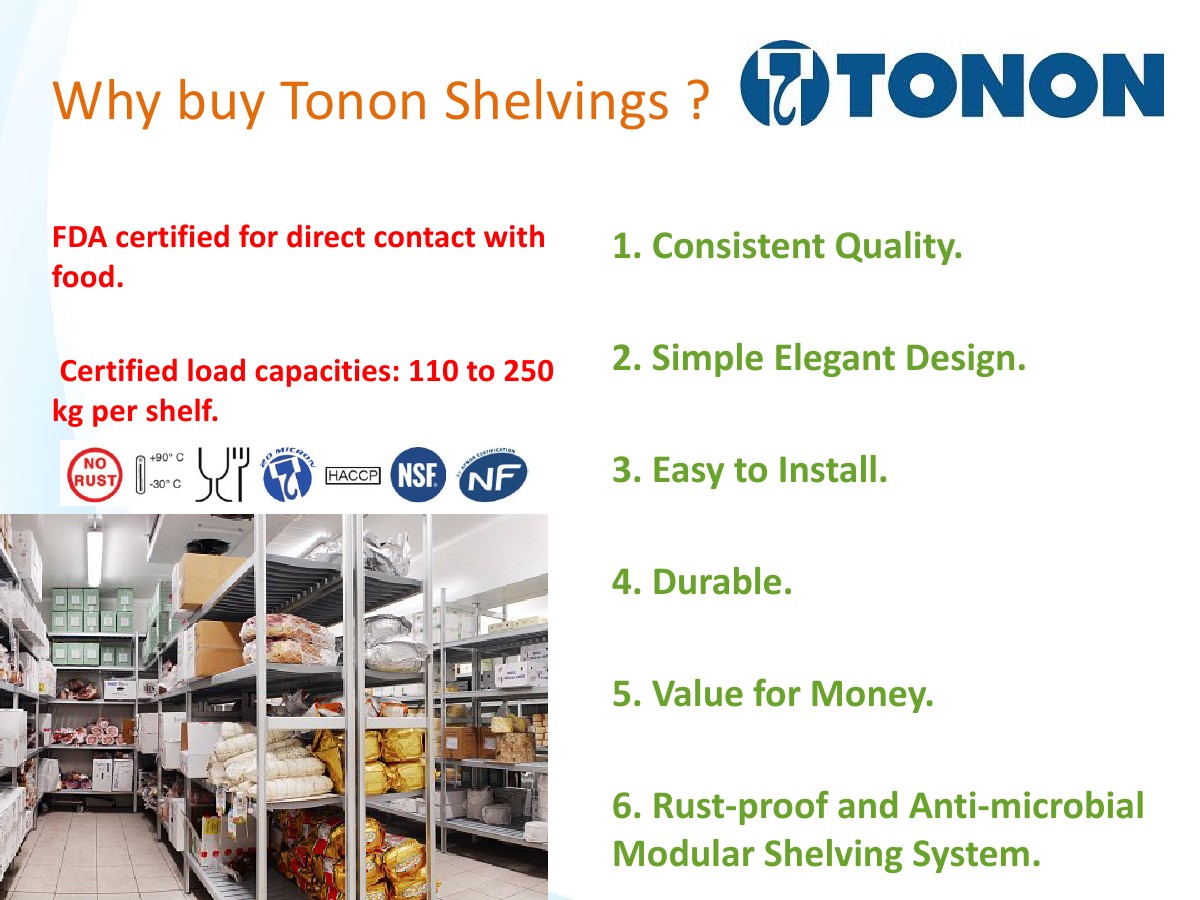 Optima Kreasi Utama Rustproof and Antimicrobial Modular Shelving System