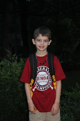 Jacob-1st day of school 2nd grade, August 2012
