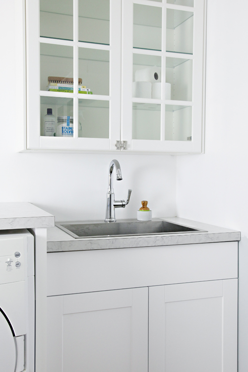 IHeart Organizing Laundry Room Update Installing a Dropin Sink