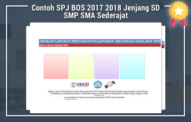 Contoh SPJ BOS 2017 2018 Jenjang SD SMP SMA Sederajat