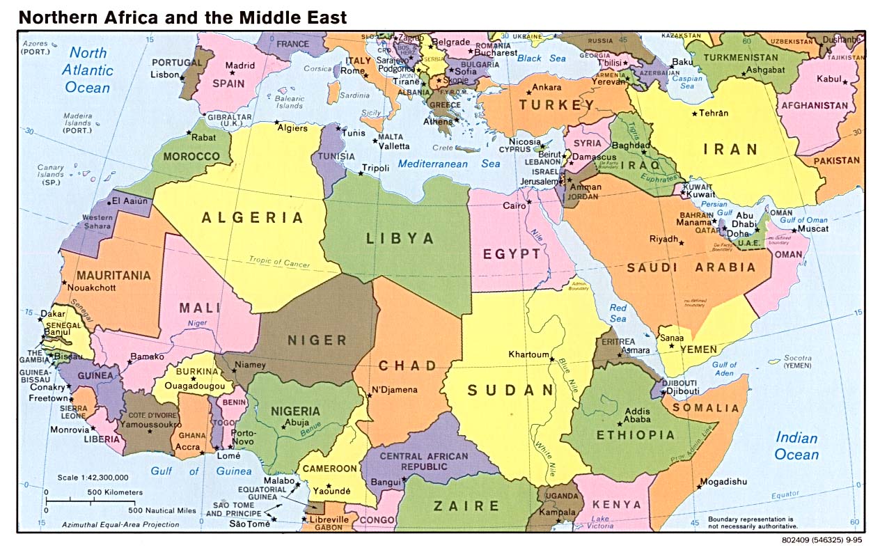 Kaart Topografie Landen Midden-Oosten: Kaart Landen Midden-Oosten, West-Azië