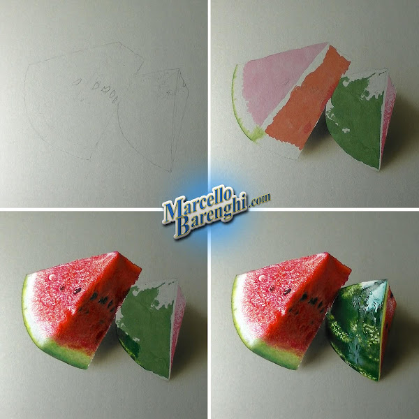 Featured image of post Watermelon Fruit Drawing Realistic For this example the light is coming from the top left of the drawing with the light source also being in front of the watermelon