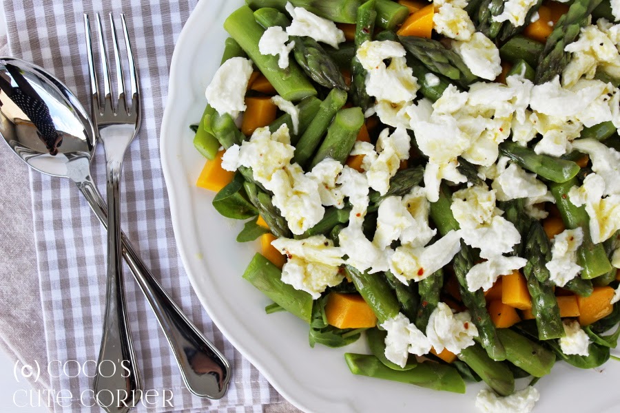 Coco&amp;#39;s Cute Corner: Spargelsalat mit Mango und Mozzarella di Bufala ...