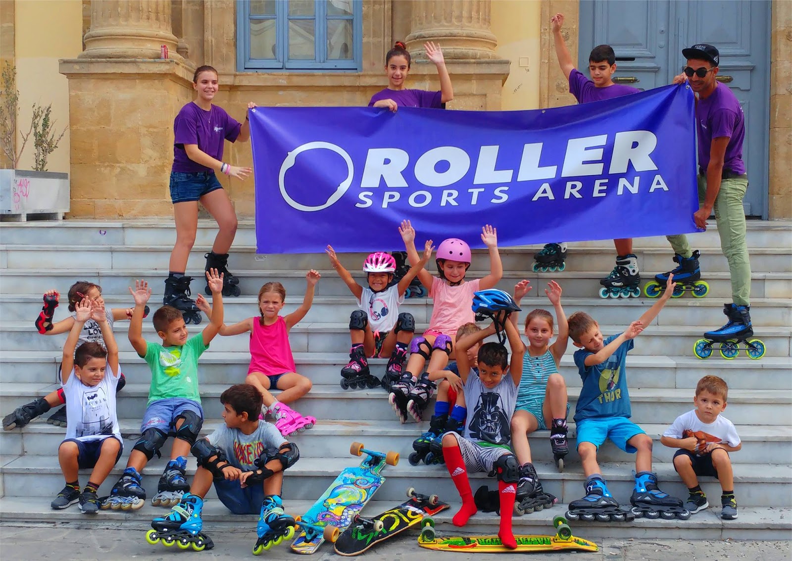 Kids have Fun in Cyprus Roller Sports Arena Cyprus Sport for everybody!
