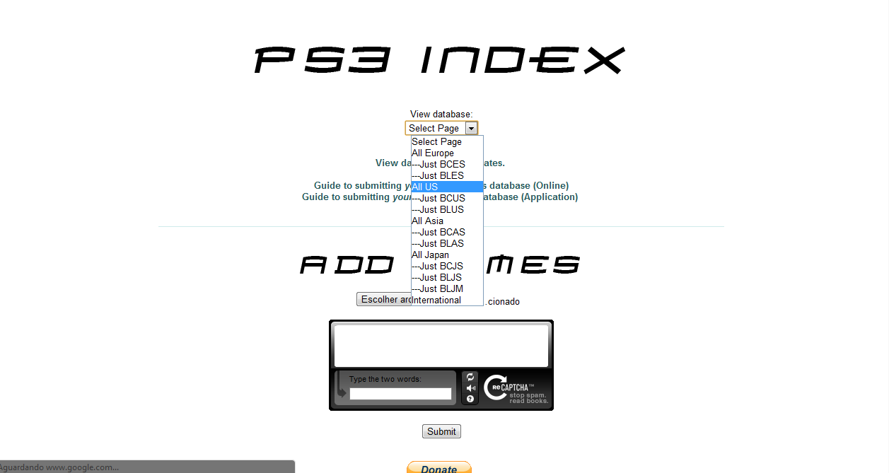 Games Brew - A Nova Onda Gamer: Descobrindo ID de jogos - PS3