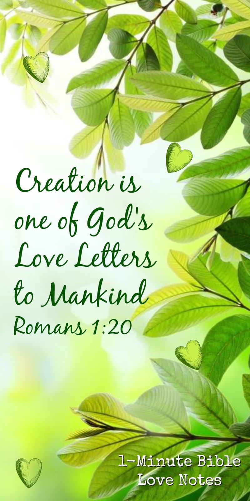 Nature is e of God s Love Letters A Way He Speaks To Us Romans