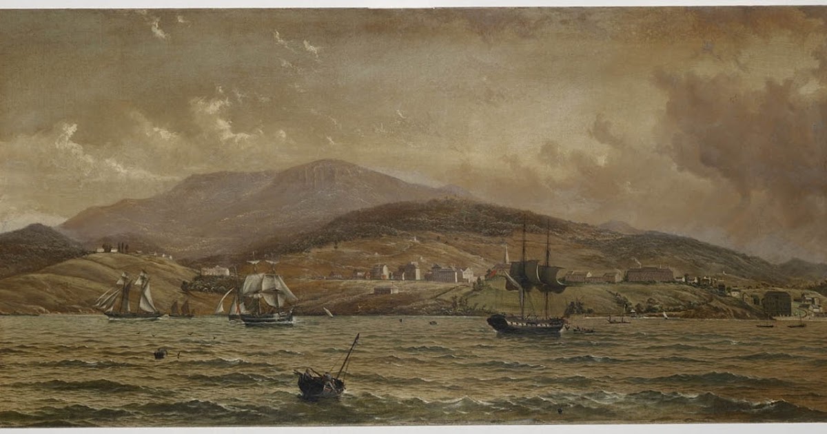 Historic Painting of Hobart Mrs A Prinsep in 1829 Remembering the Past Australia