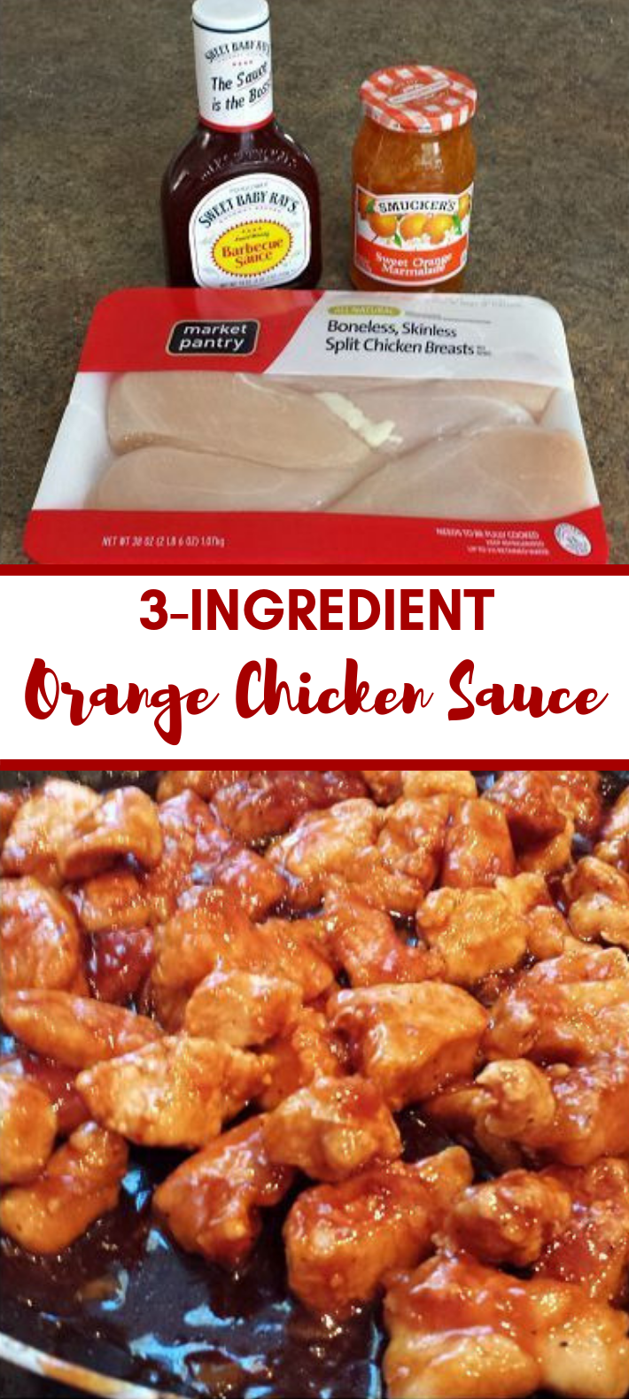 3-Ingredient Orange Chicken Sauce Recipe #Dinner #Food 3-Ingredient Orange Chicken Sauce Recipe #Dinner #Food
