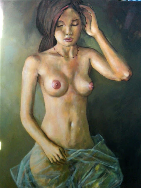 Narcizo Rodriguez - Nude, acrylic on canvas, 2012