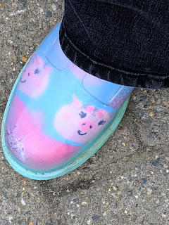 Piggy Socks in See-thru Boots