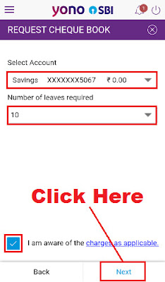 how to apply cheque book in sbi yono app