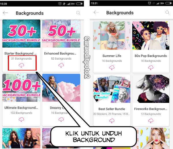 Cara Download Background Dan Sticker Gratis Di Picsart